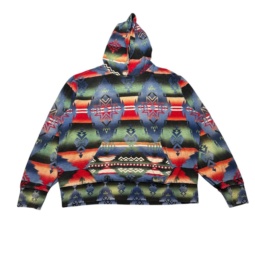 Polo Ralph Lauren Aztec Southwest Beacon Hoodie Men's 2XL Serape Americana